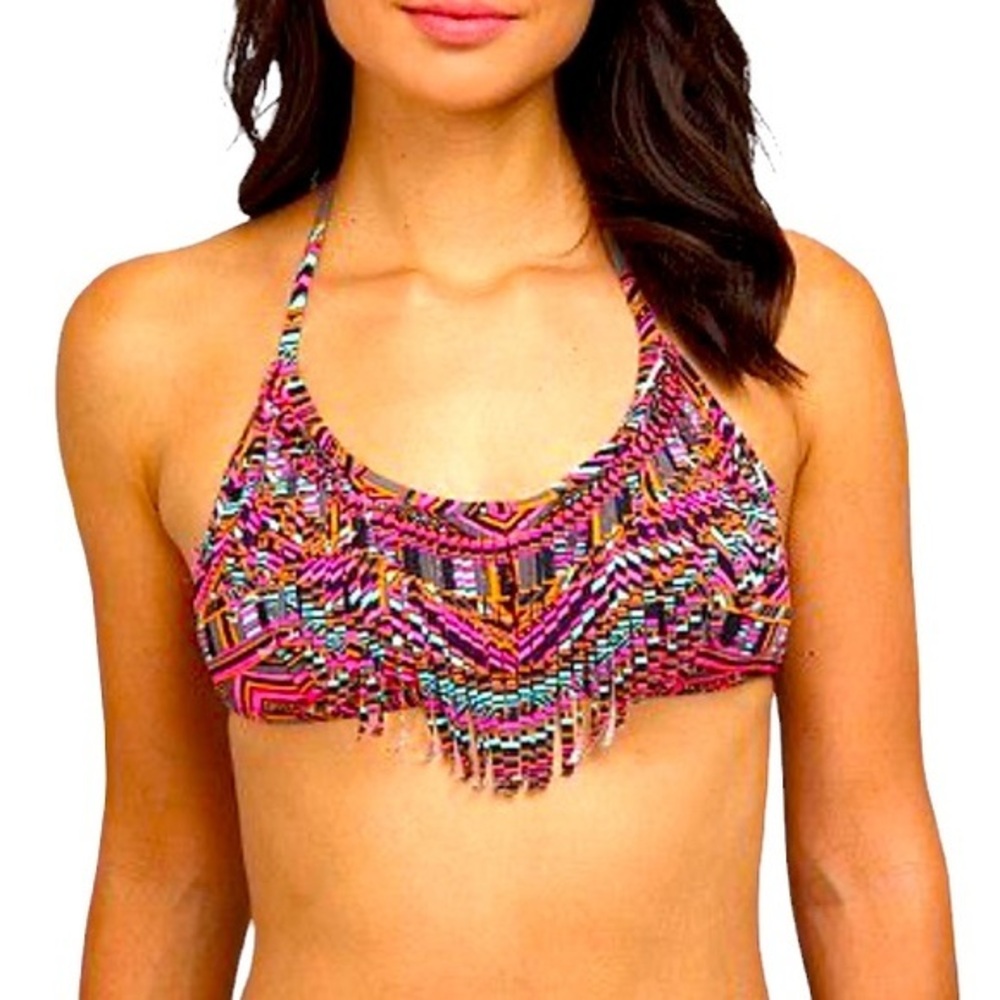Rampage tribal fringe bikini